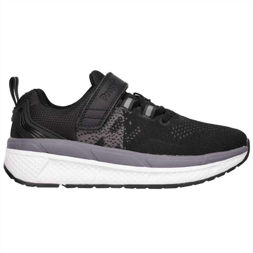 NEW PROPET women's ultra fx sneaker in black/gray